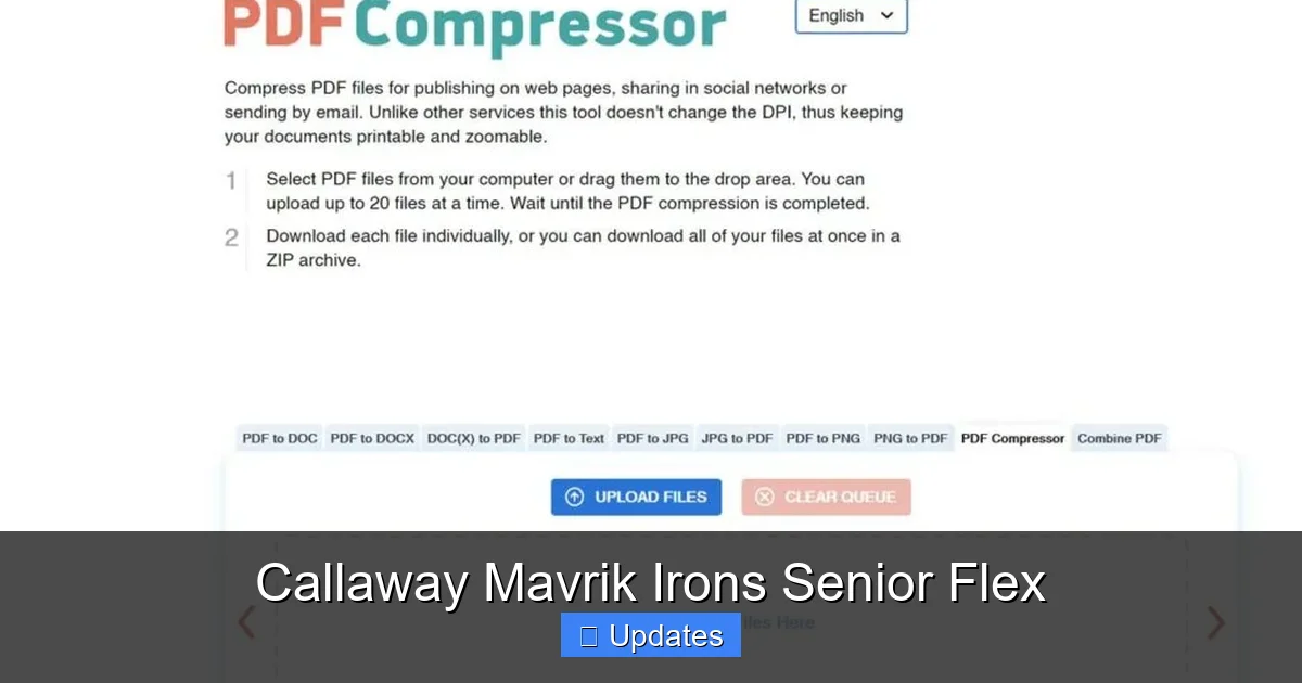 Callaway Mavrik Irons Senior Flex