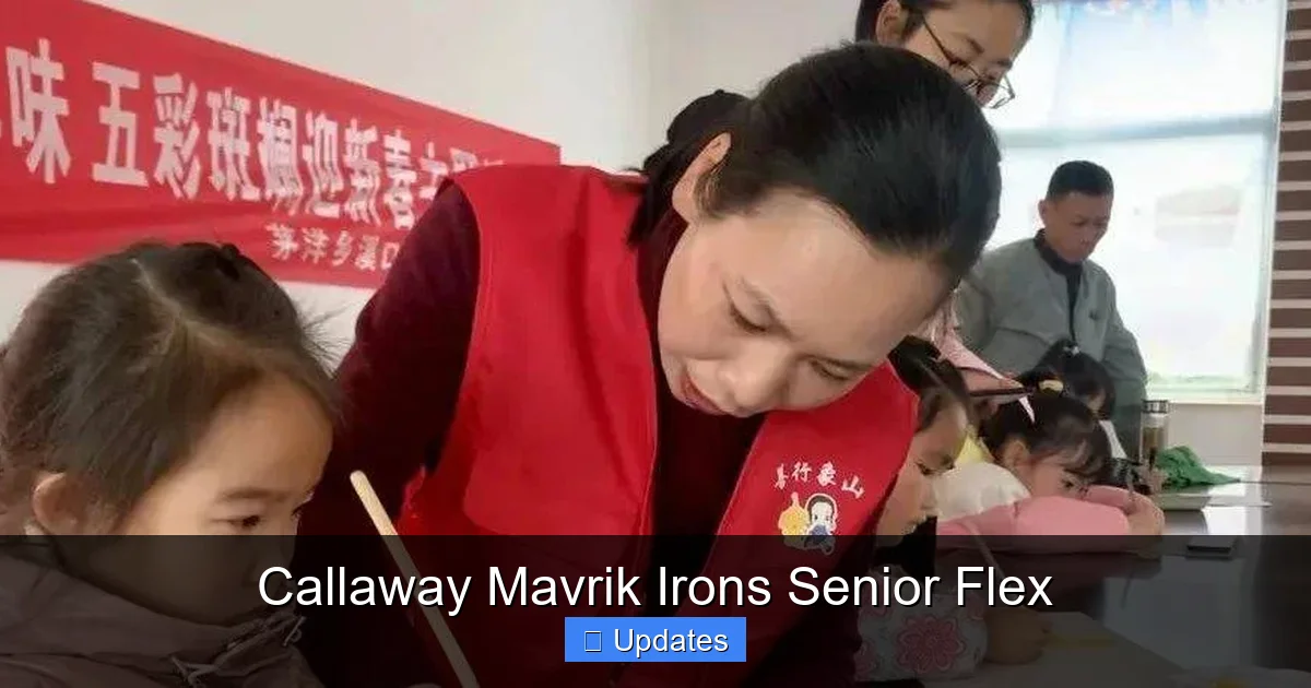 Callaway Mavrik Irons Senior Flex