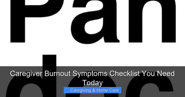 Caregiver Burnout Symptoms Checklist You Need Today