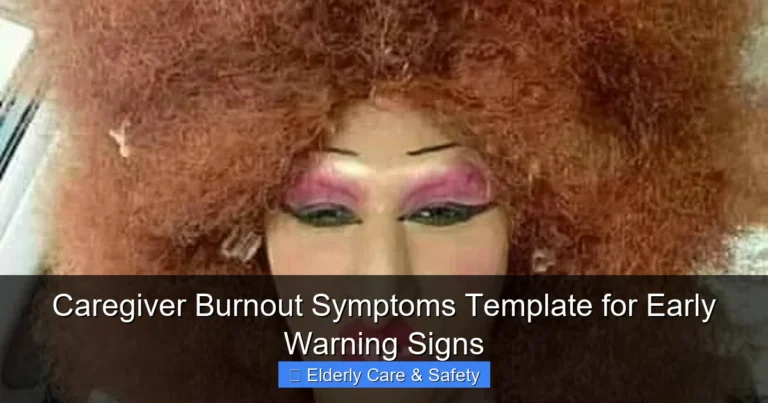 Caregiver Burnout Symptoms Template for Early Warning Signs