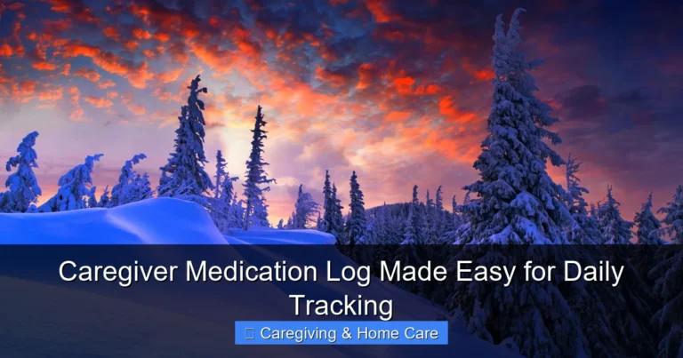 Caregiver Medication Log Made Easy for Daily Tracking
