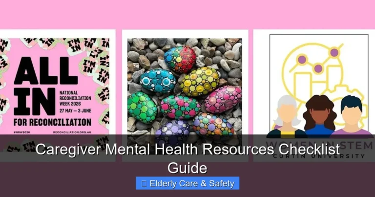 Caregiver Mental Health Resources Checklist Guide