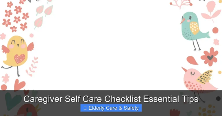 Caregiver Self Care Checklist Essential Tips