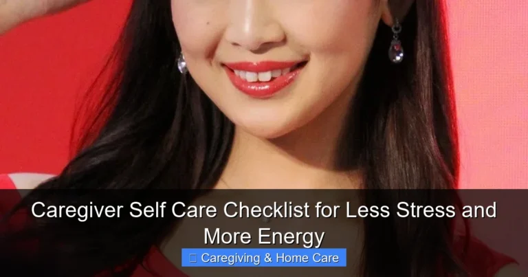 Caregiver Self Care Checklist for Less Stress and More Energy