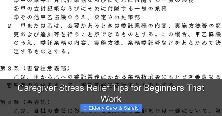 Caregiver Stress Relief Tips for Beginners That Work