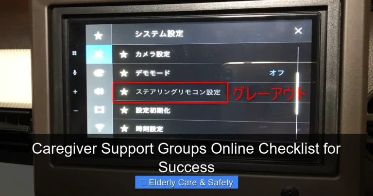 Caregiver Support Groups Online Checklist for Success