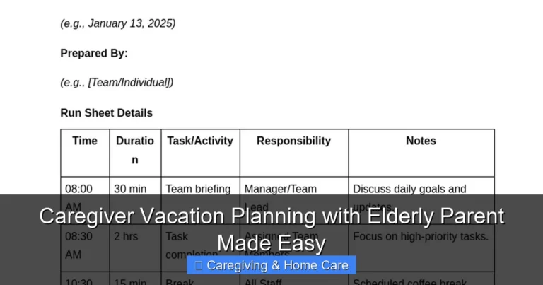 Caregiver Vacation Planning with Elderly Parent Made Easy