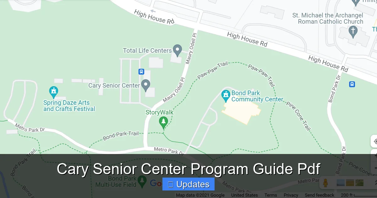 Cary Senior Center Program Guide Pdf