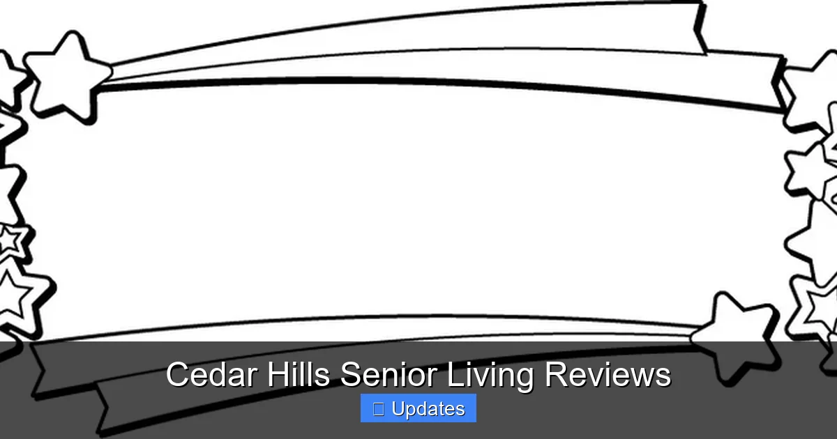 Cedar Hills Senior Living Reviews