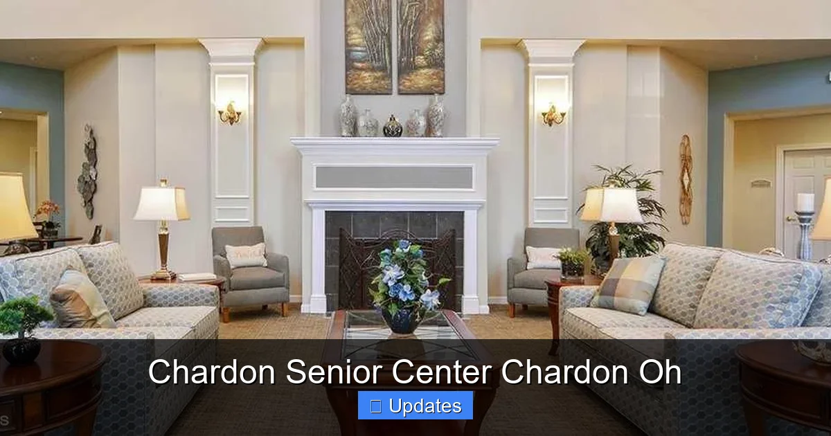 Chardon Senior Center Chardon Oh