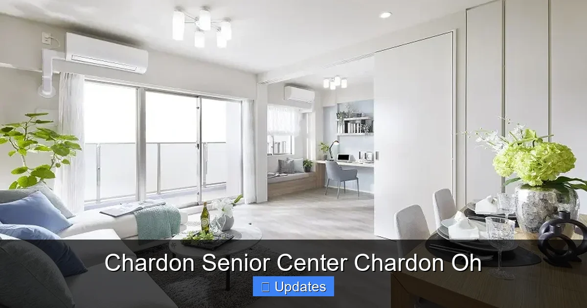 Chardon Senior Center Chardon Oh