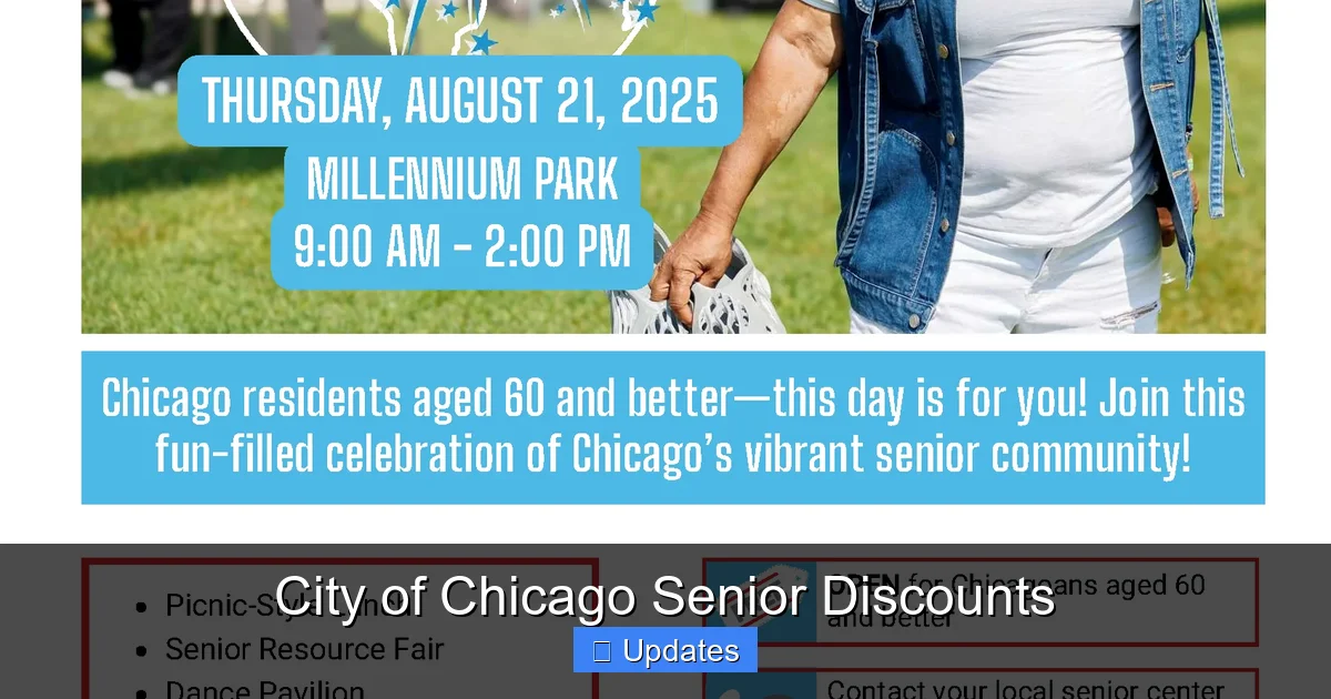 City of Chicago Senior Discounts