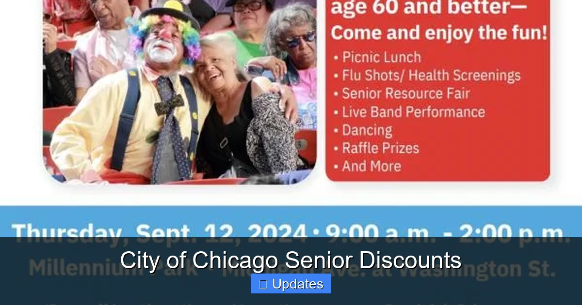 City of Chicago Senior Discounts