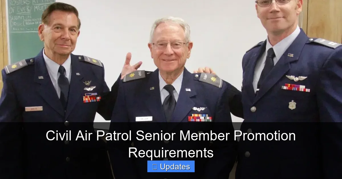 Civil Air Patrol Senior Member Promotion Requirements - SeniorsProTalk