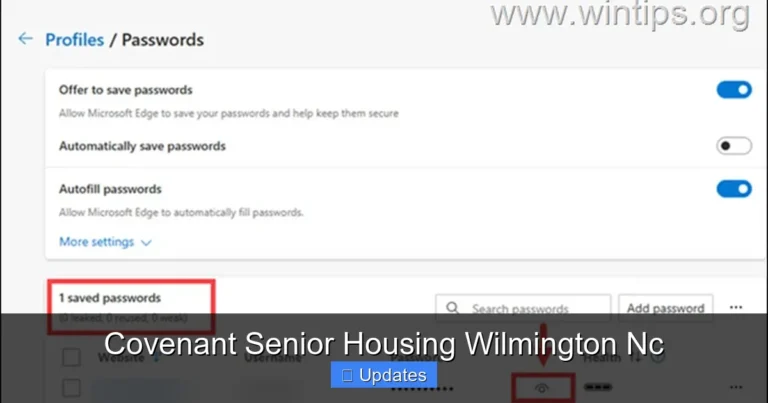 Covenant Senior Housing Wilmington Nc