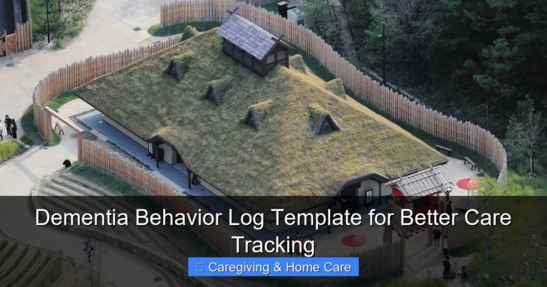 Dementia Behavior Log Template for Better Care Tracking