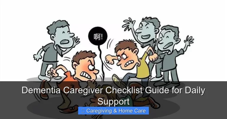 Dementia Caregiver Checklist Guide for Daily Support