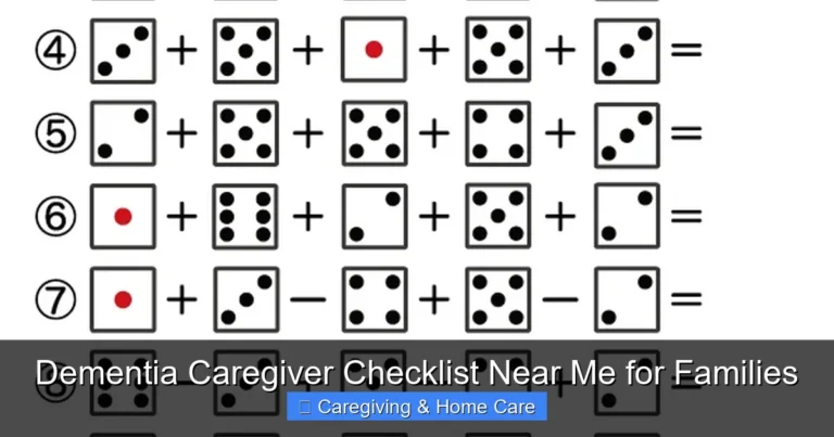 Dementia Caregiver Checklist Near Me for Families