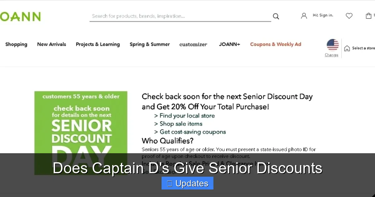 Does Captain D's Give Senior Discounts