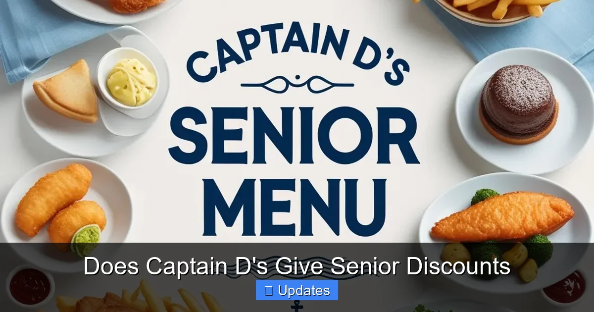 Does Captain D's Give Senior Discounts