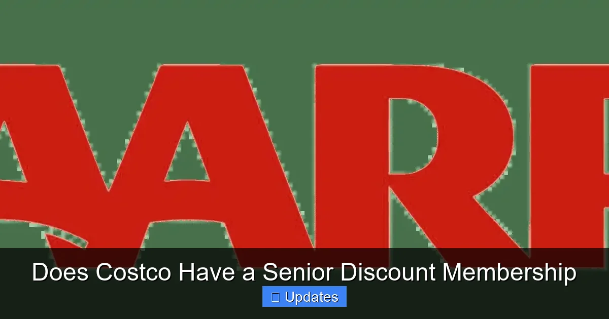 Does Costco Have a Senior Discount Membership