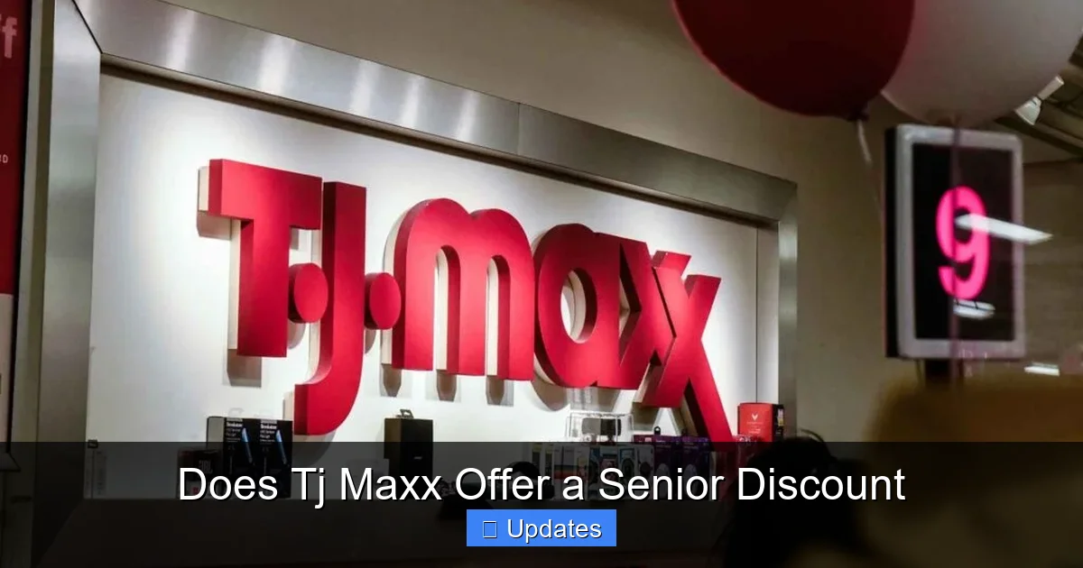 Does Tj Maxx Offer a Senior Discount