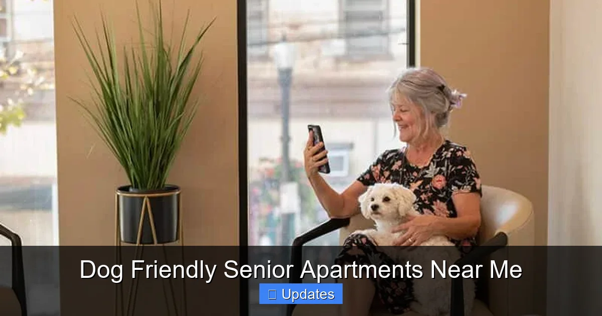 Dog Friendly Senior Apartments Near Me