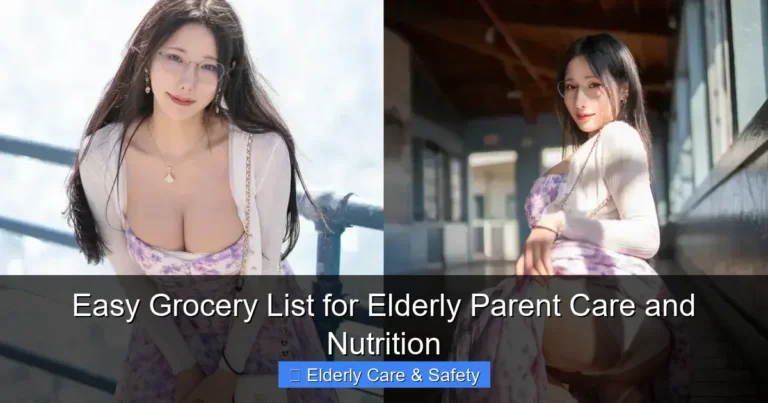 Easy Grocery List for Elderly Parent Care and Nutrition