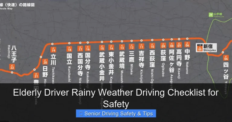 Elderly Driver Rainy Weather Driving Checklist for Safety
