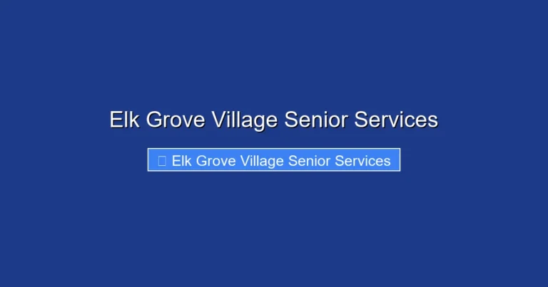 Elk Grove Village Senior Services