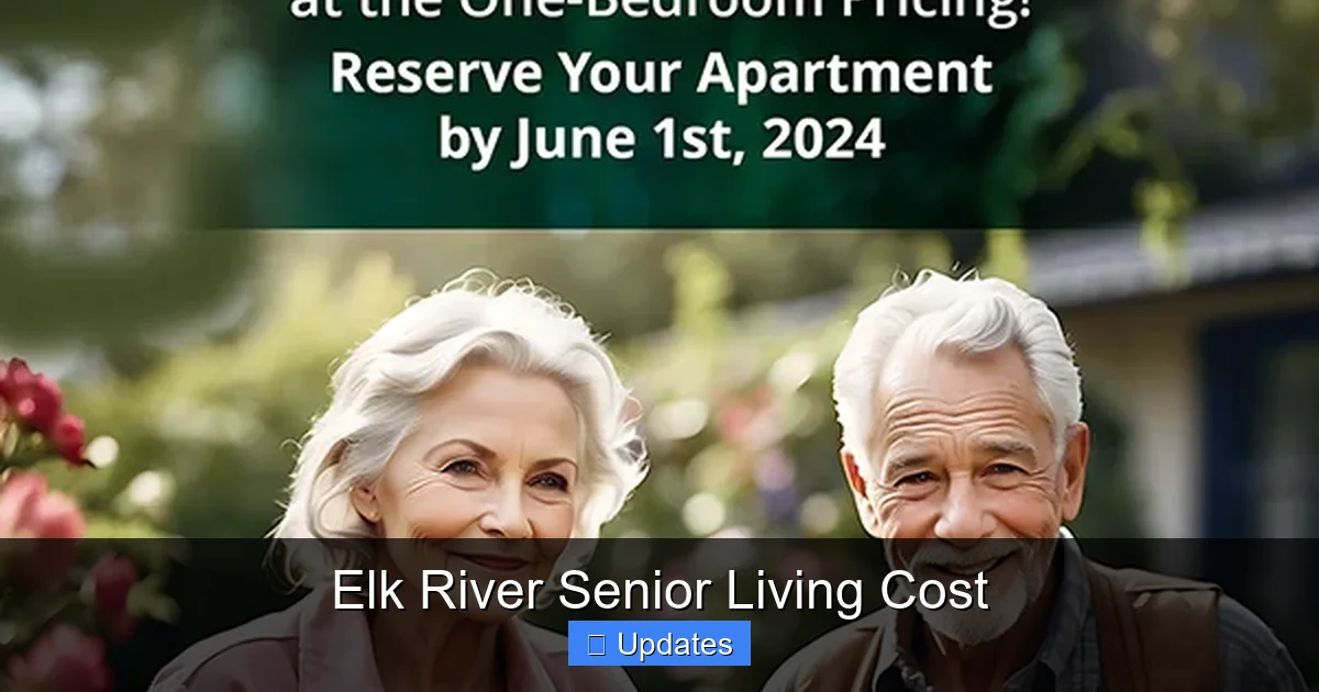 Elk River Senior Living Cost