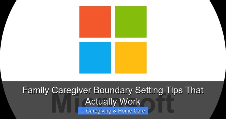 Family Caregiver Boundary Setting Tips That Actually Work