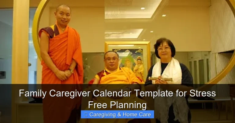 Family Caregiver Calendar Template for Stress Free Planning
