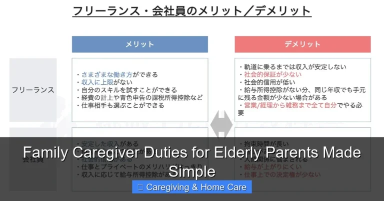 Family Caregiver Duties for Elderly Parents Made Simple