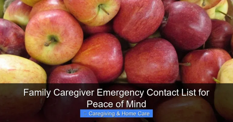 Family Caregiver Emergency Contact List for Peace of Mind