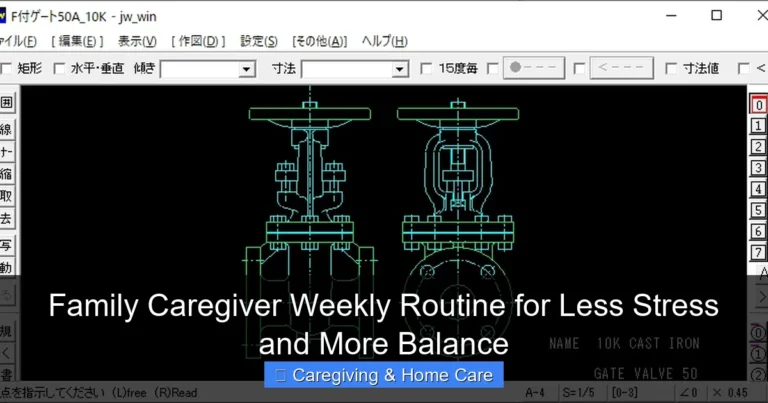 Family Caregiver Weekly Routine for Less Stress and More Balance