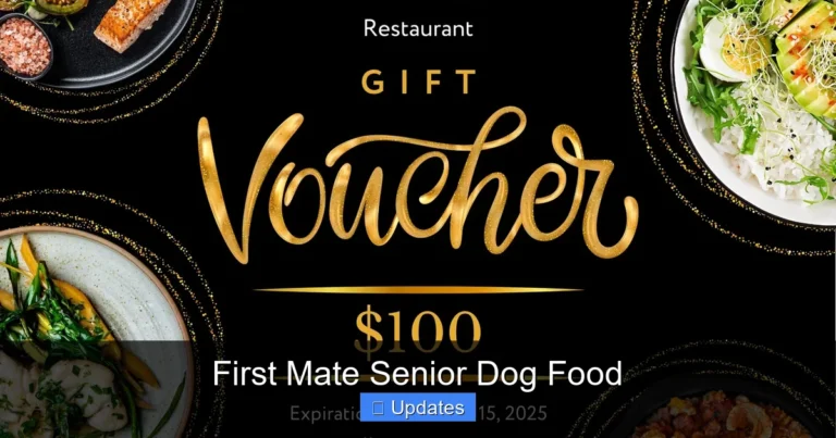 First Mate Senior Dog Food