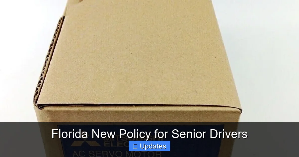 Florida New Policy for Senior Drivers