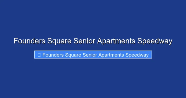 Founders Square Senior Apartments Speedway