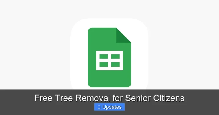 Free Tree Removal for Senior Citizens