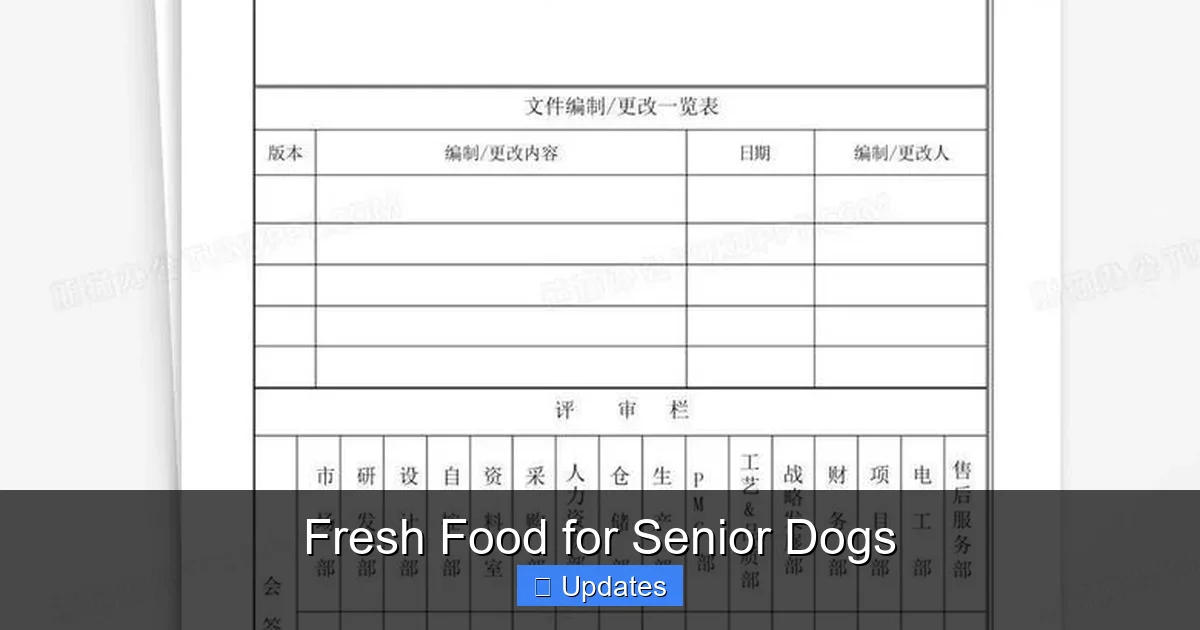Fresh Food for Senior Dogs