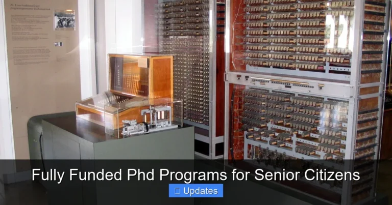 Fully Funded Phd Programs for Senior Citizens