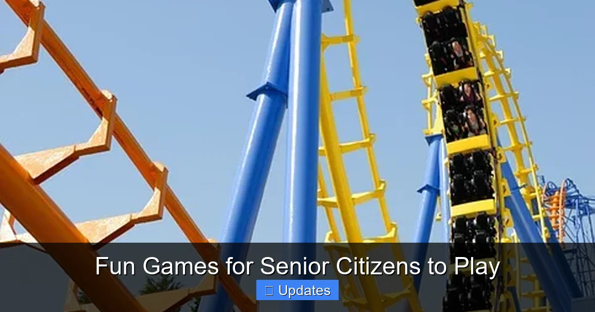 Fun Games for Senior Citizens to Play