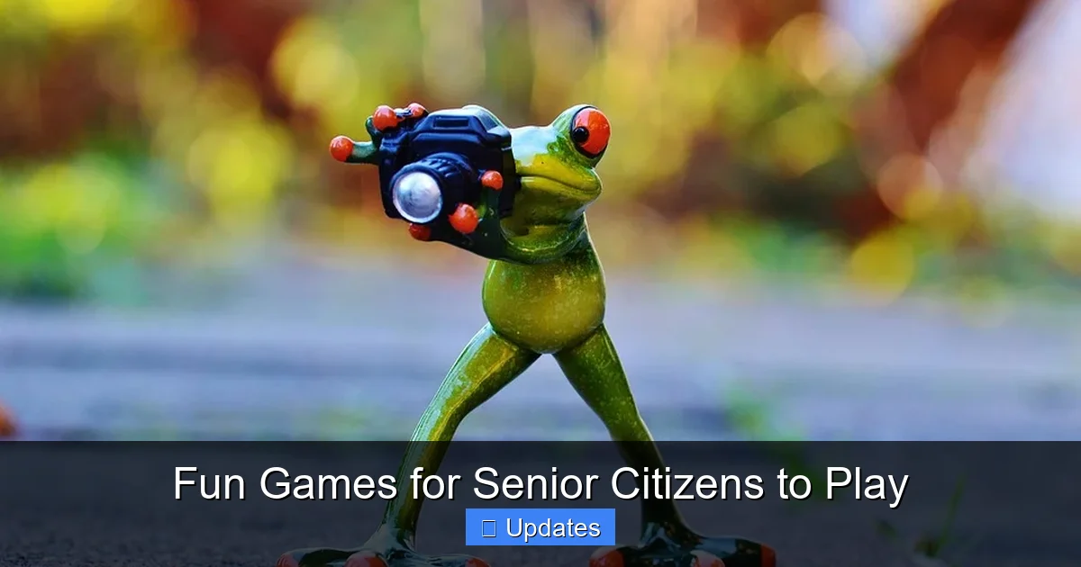 Fun Games for Senior Citizens to Play