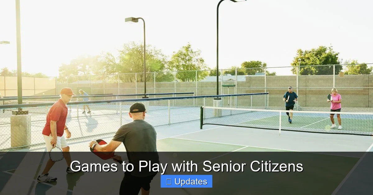 Games to Play with Senior Citizens