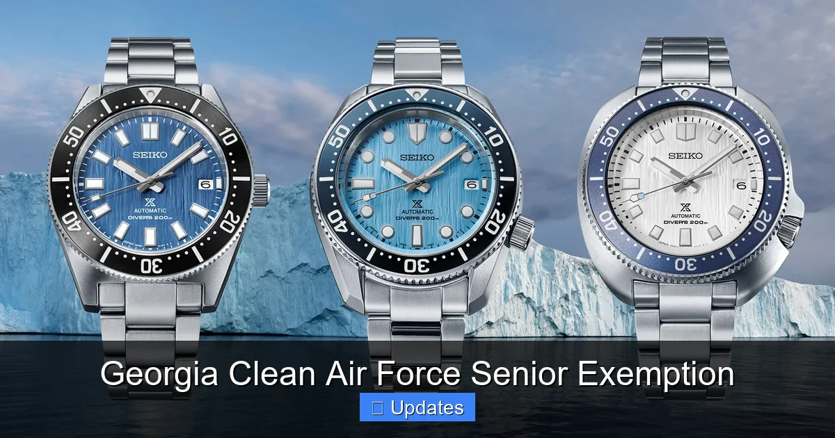 Georgia Clean Air Force Senior Exemption