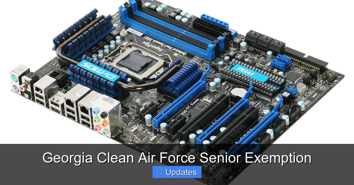 Georgia Clean Air Force Senior Exemption