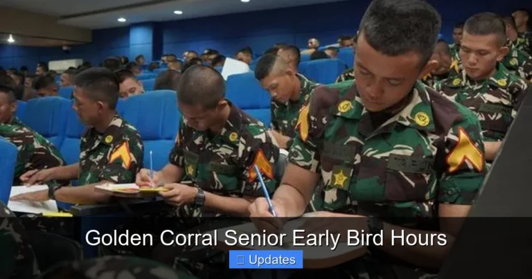 Golden Corral Senior Early Bird Hours