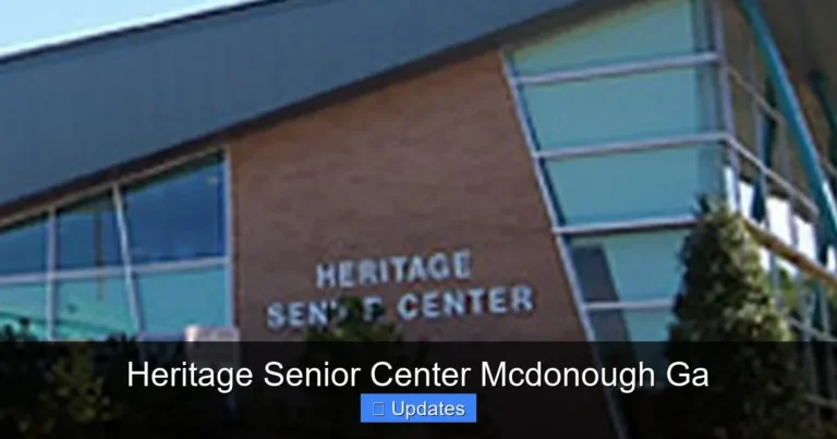 Heritage Senior Center Mcdonough Ga