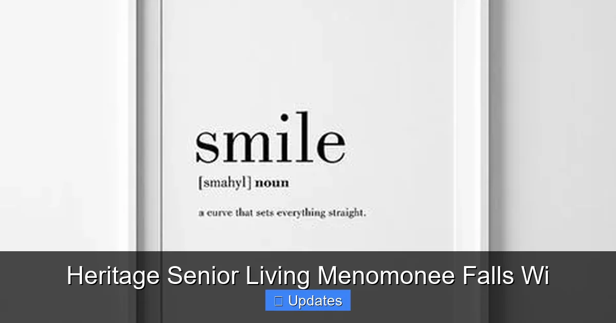 Heritage Senior Living Menomonee Falls Wi